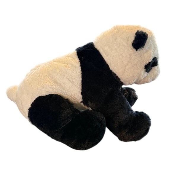 Kramig Panda Plush Stuffed Animal By IKEA 14" Black & White Polyester Fiber Soft - Picture 2 of 8